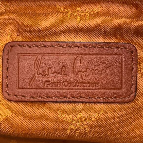 MCM Vintage Visetos Monogram Canvas Toiletry Barrel Bag Nappa Leather Trim - Picture 12 of 16